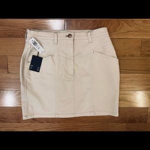 Wilfred beige denim skirt